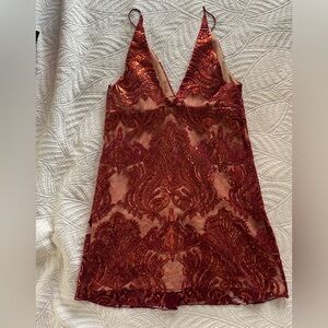 Free People Sequin Slip Dress